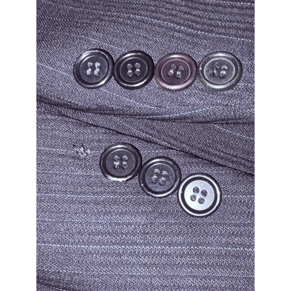Hugo Boss Men Colombo Italy 42R Blazer Navy Pinstripe 3 Button 100% Virgin Wool